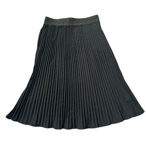 LuLaRoe Jill Black Pleated Midi Skirt